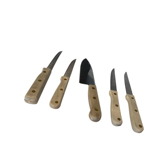 Chicago Cutlery 5 Piece Lot Knife Set 3 Steak Knives Chefs Knife Utility Knife - Picture 2 of 7